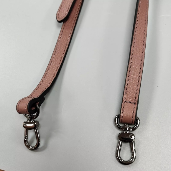 Fidelitti Ukraine Lady Anne Tesoro Bag Round Circle Purse Pink Brown Leather - Picture 11 of 16